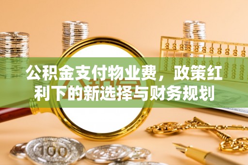 察雅公积金支付物业费，政策红利下的新选择与财务规划